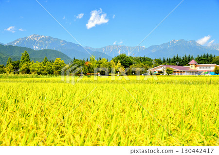 從社公園附近眺望蓮華山和地岳（長野縣大町市） [2025年9月] 130442417