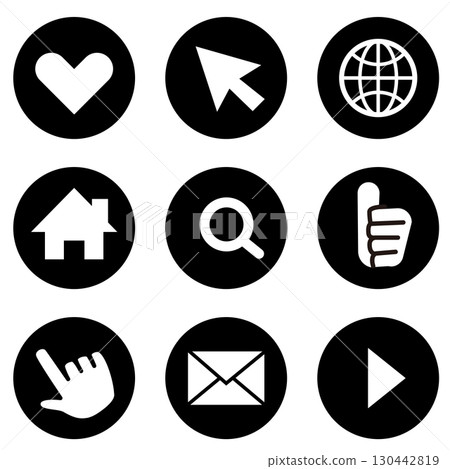 Web icon illustration set 130442819