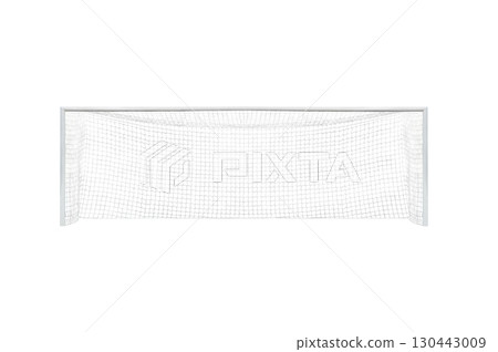 football goal isolated on white background football goal isolated on white background 130443009
