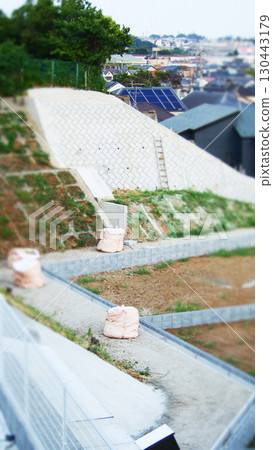 Housing development area under construction Natural scenery 130443179
