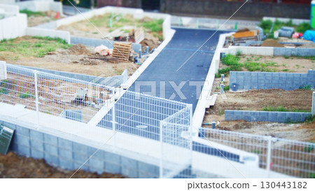 Housing development area under construction Natural scenery Housing development area under construction Natural scenery 130443182