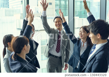 High-touch business person 130443320