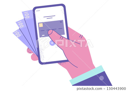 Mobile Banking and earning in internet concept Mobile Banking and earning in internet concept 130443900