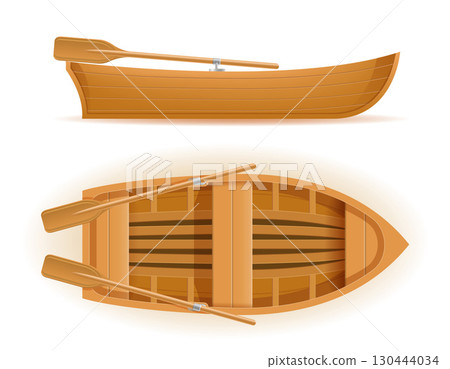 boat made of wood for fishing and recreation cartoon stock vector illustration boat made of wood for fishing and recreation cartoon stock vector illustration 130444034