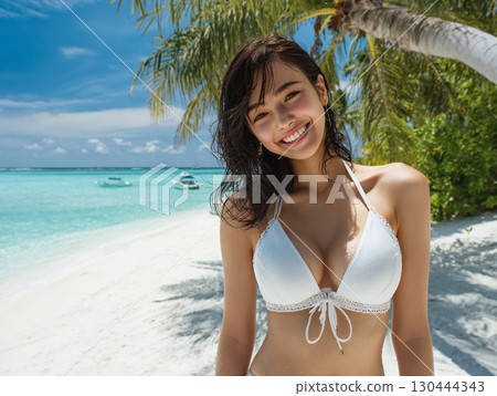 Woman smiling on the beach | Swimsuit, Beautiful, Summer, Smile, Travel, Ocean, Happiness, Refreshing Woman smiling on the beach | Swimsuit, Beautiful, Summer, Smile, Travel, Ocean, Happiness, Refreshing 130444343