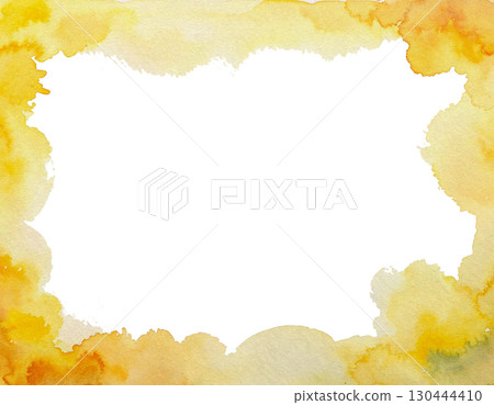 Yellow paint frame transparent background 04 130444410