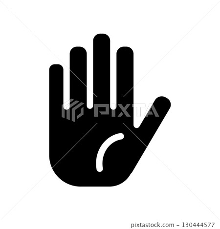 Simple hand icon illustration 130444577