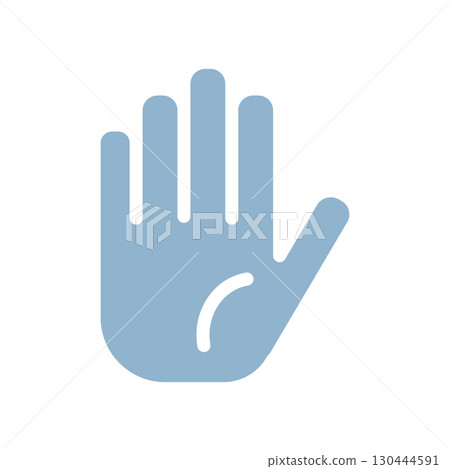Simple hand icon illustration 130444591