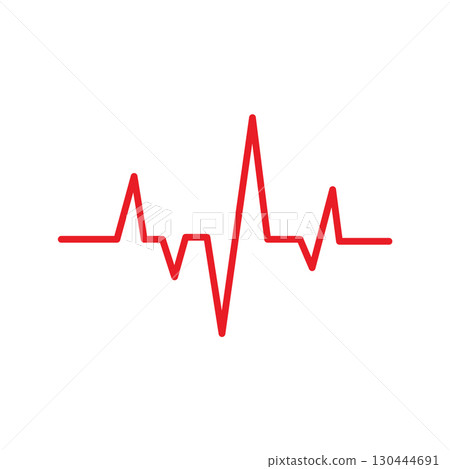 Pulse line illustration 130444691