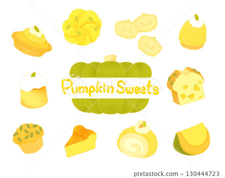 南瓜糖果插圖集 南瓜糖果插圖集 130444723