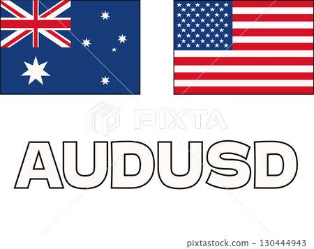 Simple Australian dollar American dollar icon illustration Simple Australian dollar American dollar icon illustration 130444943