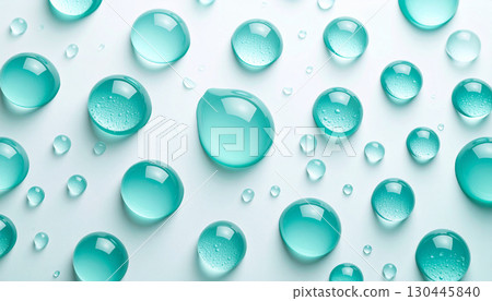 Transparent water drops Transparent water drops 130445840