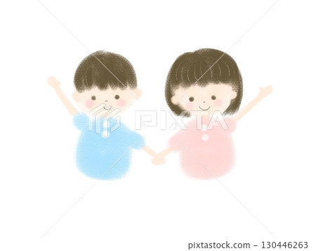 Gentle pastel illustrations 130446263