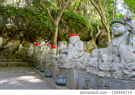 Jizo Bosatsu statues at Daisho-in Temple, Miyajima Island, Japan Jizo Bosatsu statues at Daisho-in Temple, Miyajima Island, Japan 130446314