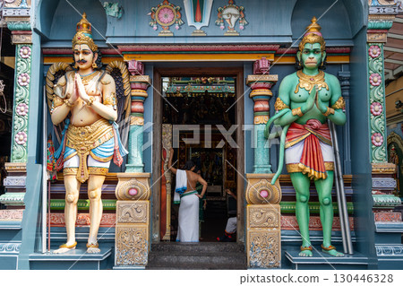 Entrance of Sri Srinivasa Perumal Temple in Singapore 130446328