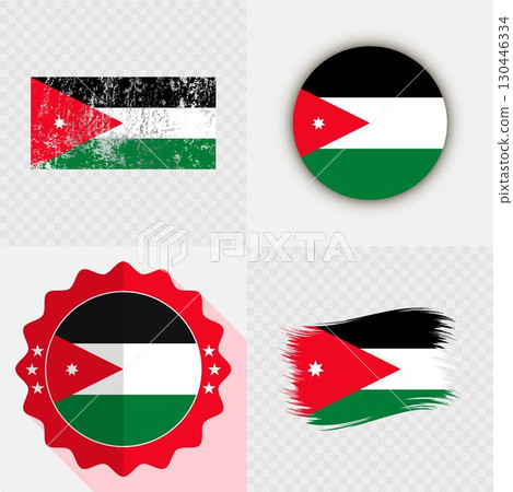 Jordan National Flag Icon Collection. Jordan National Flag Icon Collection. 130446334