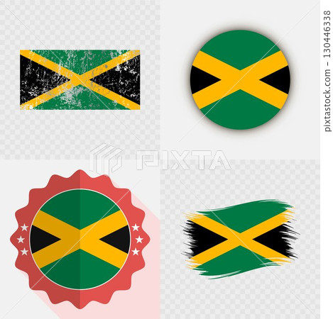 Jamaica National Flag Icon Collection. Jamaica National Flag Icon Collection. 130446338