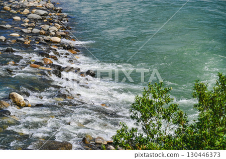 Azusa River seen from Shimojima Bridge 130446373
