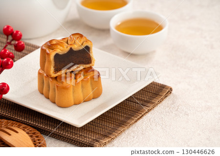 中秋節月餅蓋貝 130446626