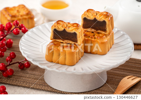 中秋節月餅蓋貝 中秋節月餅蓋貝 130446627