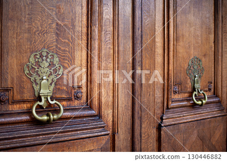 Facade of a stylish French mansion Facade of a stylish French mansion 130446882