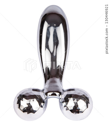 roller massager on isolated white background for face 130446921