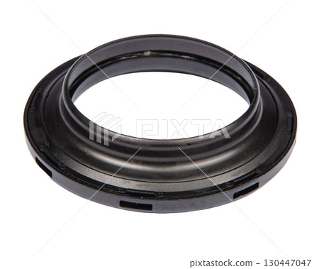 Suspension strut support bearing isolated on white Suspension strut support bearing isolated on white 130447047