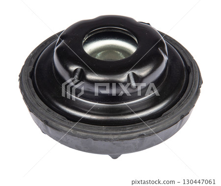 Suspension strut support bearing isolated on white Suspension strut support bearing isolated on white 130447061