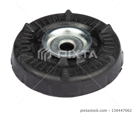 Suspension strut support bearing isolated on white 130447062