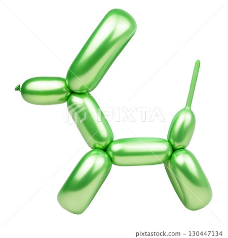 balloon dog model party fun isolated on the white background 130447134