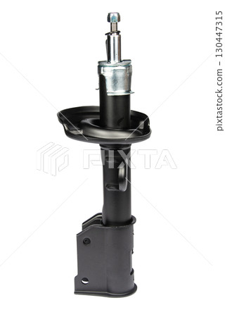 car shock absorber isolated on white background 130447315