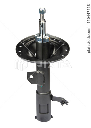 car shock absorber isolated on white background 130447318