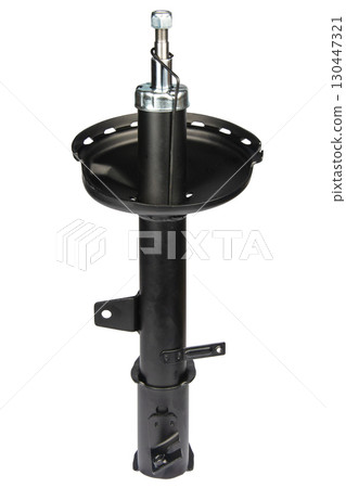 car shock absorber isolated on white background 130447321