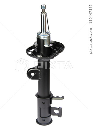car shock absorber isolated on white background 130447325