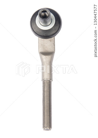 new suspension arm of a vehicle on a white background. New suspension lower control arm of a vehicle, isolated on white background new suspension arm of a vehicle on a white background. New suspension lower control arm of a vehicle, isolated on white background 130447577