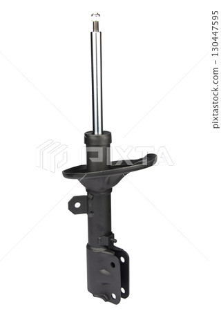 car shock absorber isolated on white background car shock absorber isolated on white background 130447595