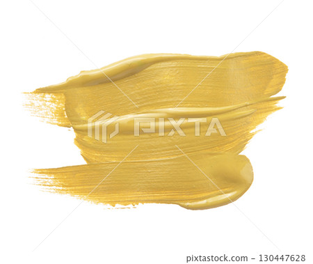 smear paint or cream isolated on white background smear paint or cream isolated on white background 130447628
