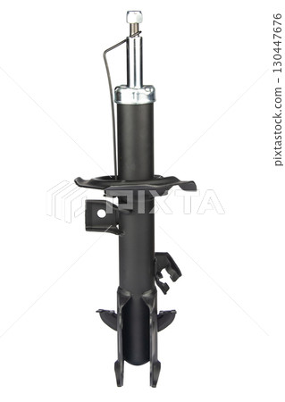 car shock absorber isolated on white background 130447676