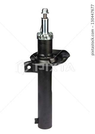 car shock absorber isolated on white background car shock absorber isolated on white background 130447677