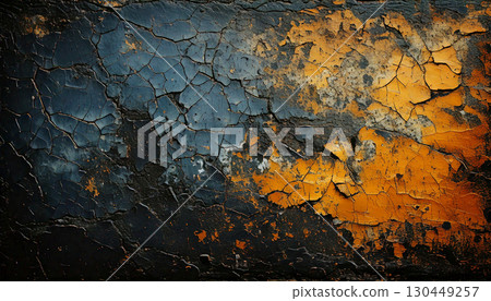 Weathered wall, Generative AI, AI image 130449257