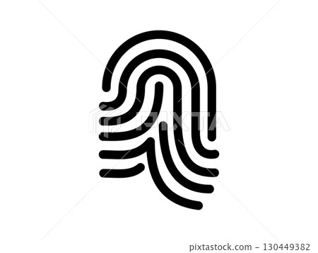 Fingerprint icon monotone 130449382