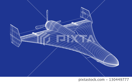3D model of military surveillance drone 3D model of military surveillance drone 130449777