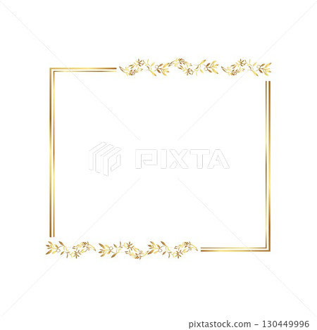 Golden warm gold border frame free vector illustration Golden warm gold border frame free vector illustration 130449996