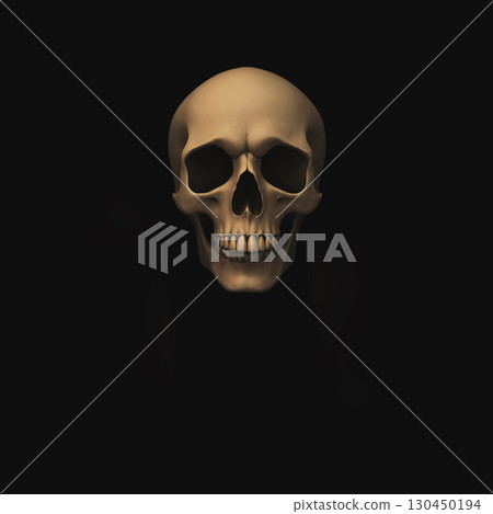 scull on black background. death symbol. Halloween concept scull on black background. death symbol. Halloween concept 130450194