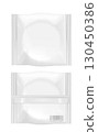 White packaging for round cookies and biscuit 130450386
