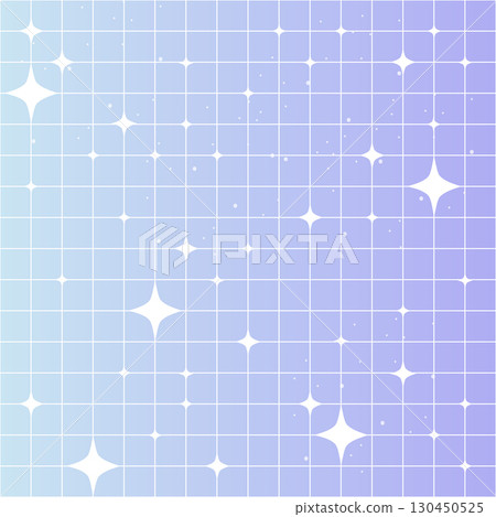 Groovy fantasy bright gradient background y2k retro blue and pink pastel galaxy aesthetic. Pop unicorn bg with stars, trendy checkered ornament. 130450525