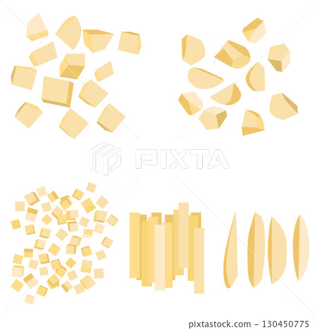 How to cut potatoes How to cut potatoes 130450775