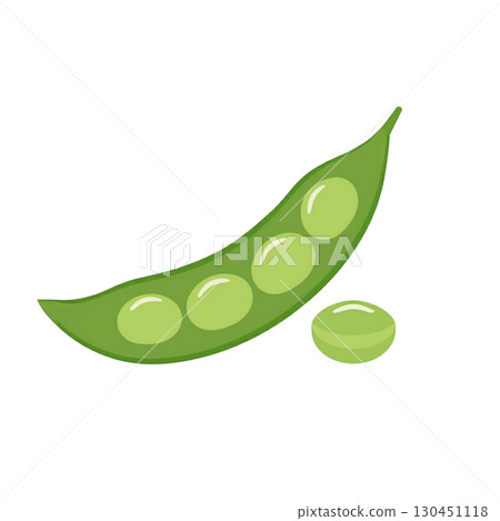 綠色毛豆的簡單圖解 130451118