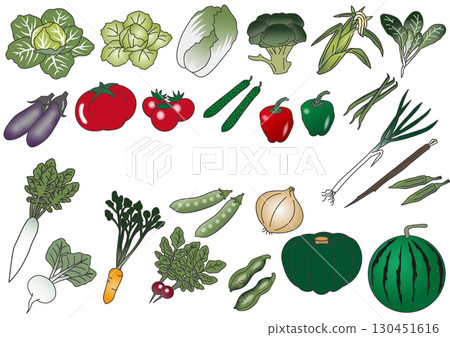 vegetable set 130451616