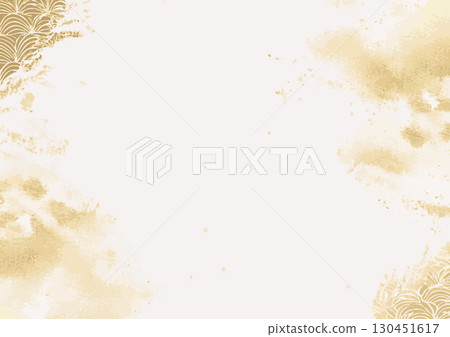 Luxurious Japanese-style frame background 130451617